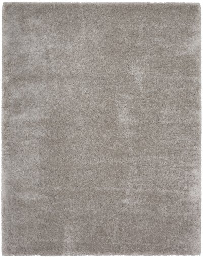 Nourison Home Nourison Luxurious Shag LXR05 6'7" x 9'2" Silver Shag Indoor Rug - 9' x 12'