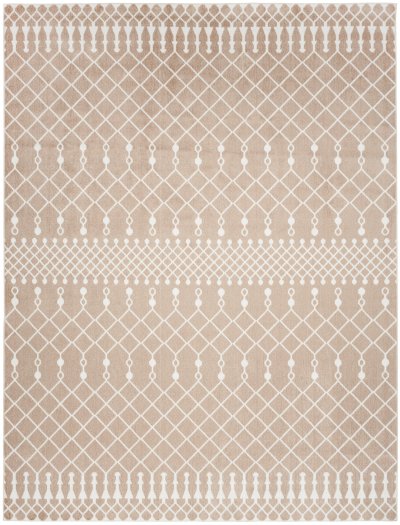 Nourison Home Nourison Astra Machine Washable ASW10 3'3" x 5' Taupe Bohemian Indoor Rug - 6'7" x 9'