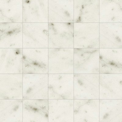 Marble Systems Bianco Carrara Matte 2x2 Marble Look Porcelain Mosaic 12x12 - Bianco Carrara - 12" x 12" x 25/64"