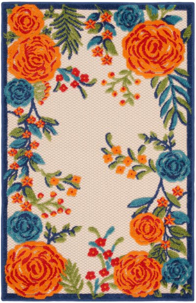 Nourison Home Nourison Aloha ALH32 7'10" x Round Multicolor Contemporary Rug - 2' x 3'