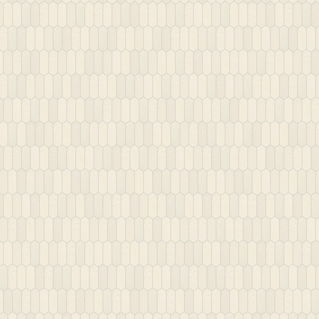 Qualis Ceramica Serene Ivory 2x6 Picket Mosaic
