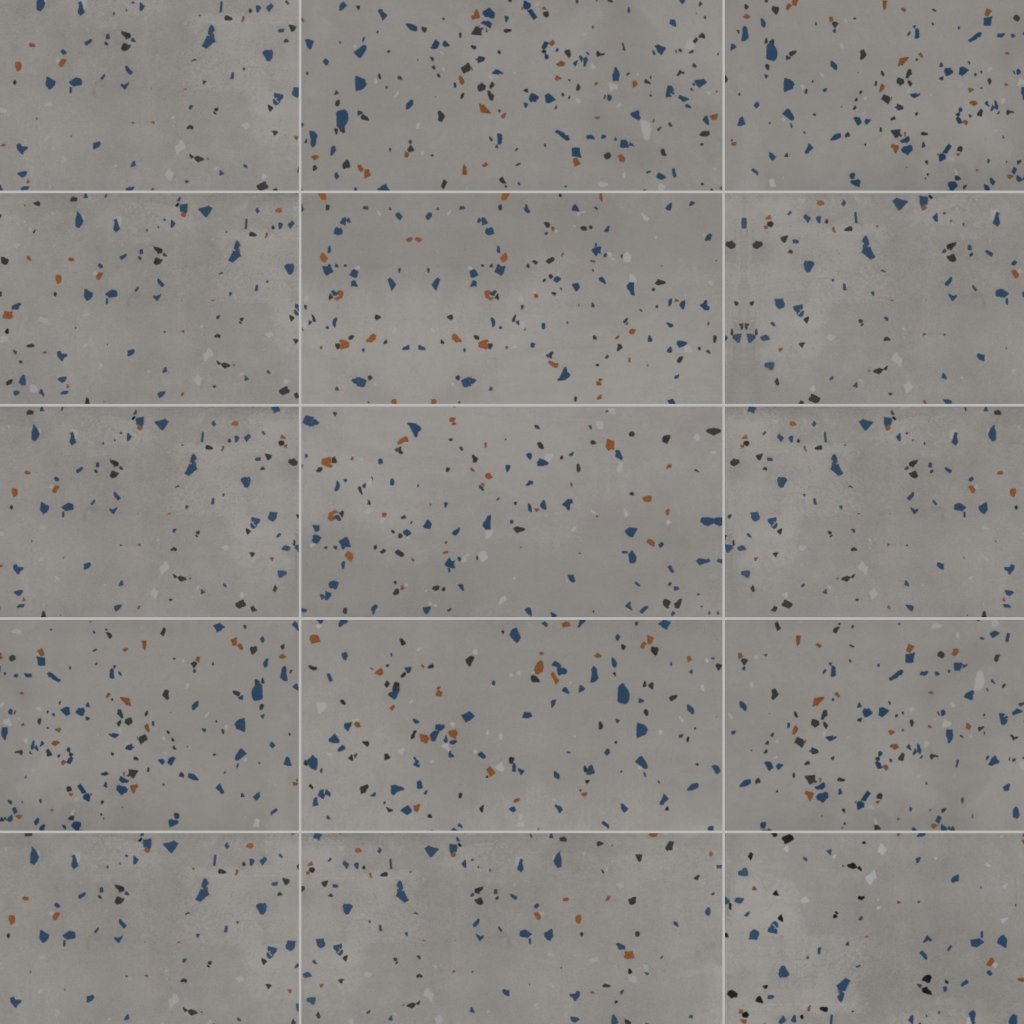American Olean Color Story Floor - Storm Gray Speckle, Rectangle, 12X24, Matte (T017) - Storm Gray Speckle