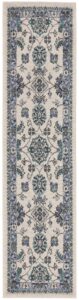 Nourison Nourison Essentials NRE05 2'2" x 7'6" Ivory Blue Vintage Rug -