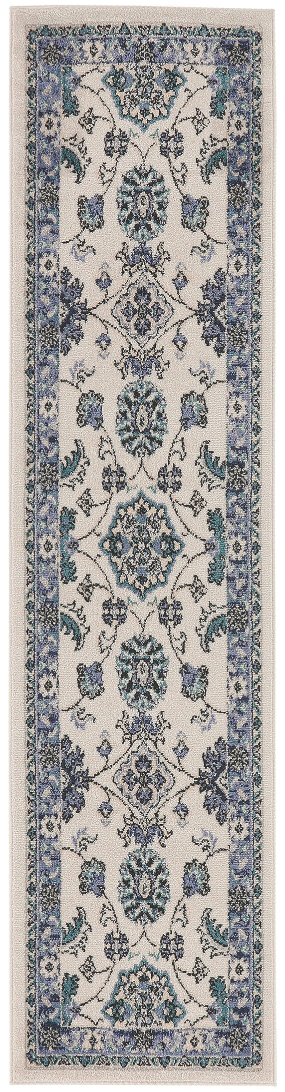 Nourison Home Nourison Nourison Essentials NRE05 2'2" x 7'6" Ivory Blue Vintage Rug