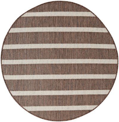 Nourison Home Nourison Positano POS03 7' x 10' Natural Ivory Modern Rug - 4' Round