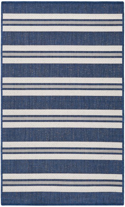 Nourison Home Nourison Horizon Indoor/Outdoor HOZ05 8' x 10' Navy Modern Rug - 3' x 5'