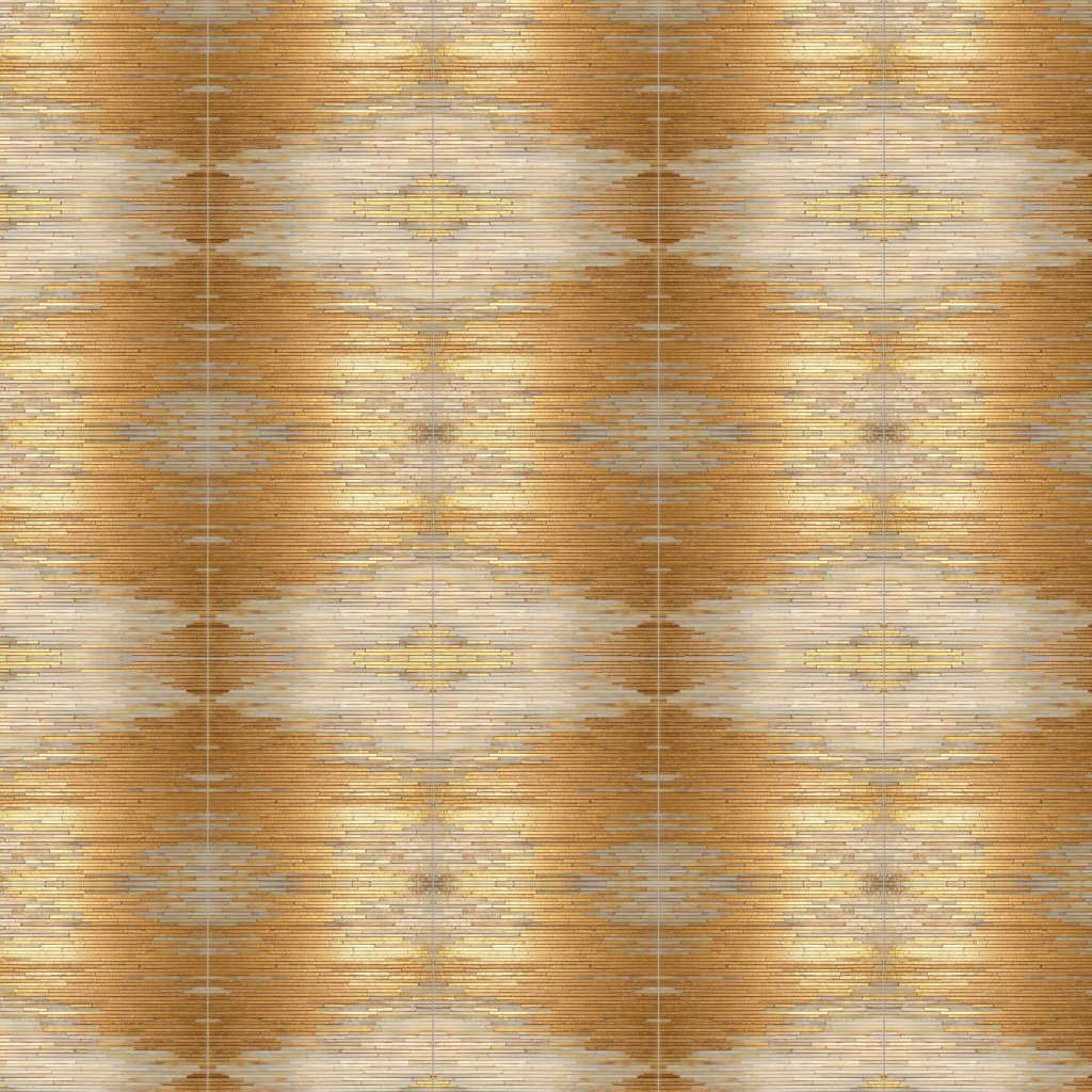 Marble Systems 24k Gold, Agate Quartz, Jewel Glossy Reve Glass Mosaic Custom - 24k Gold, Agate Quartz, Jewel