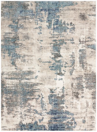 Nourison Home Nourison American Manor AMR04 7'10" x 9'10" Ivory Blue Modern Indoor Rug - 3'11" x 5'11"