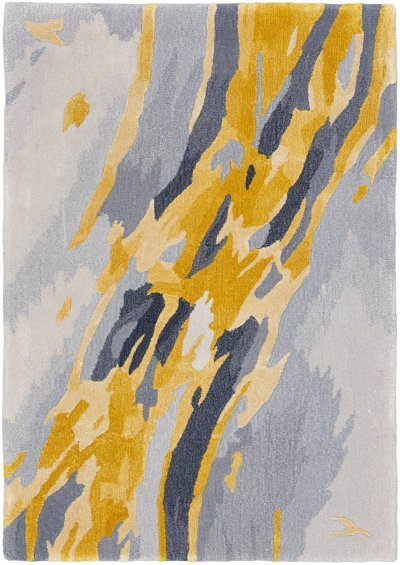 Nourison Home Nourison Prismatic PRS24 2' x 3' Grey Gold Modern Indoor Rug - 2' x 3'