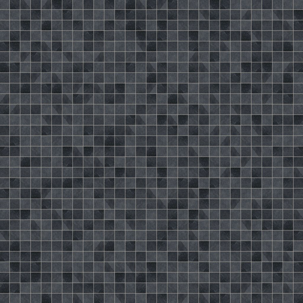 Marble Systems Ember Ash Textured 2x2 Slate Mosaic 12x12 - Ember Ash