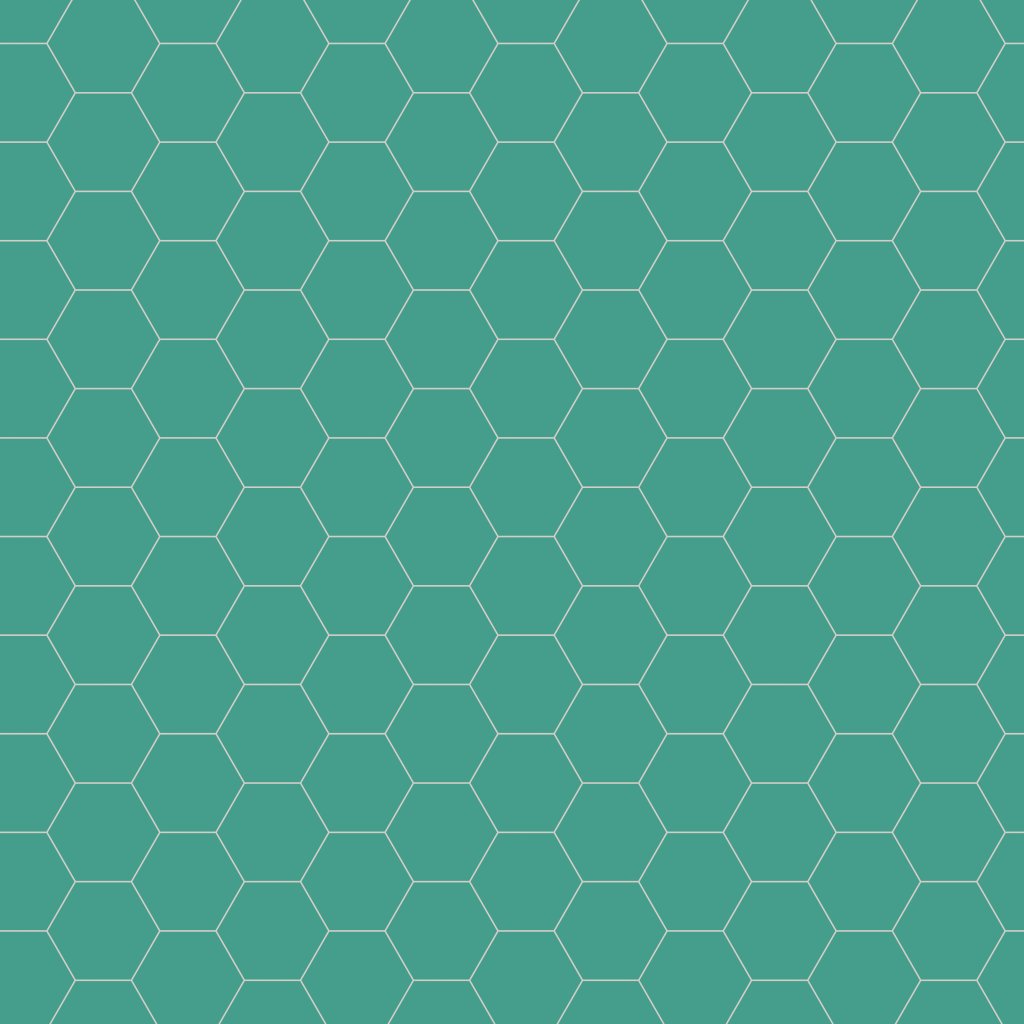 Qualis Ceramica Ronda 5.5x6.3 Teal Hexagon