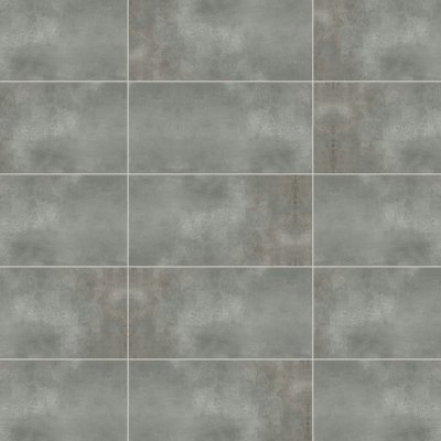 Qualis Ceramica Ceraforge 12x24 Titanium - Grid
