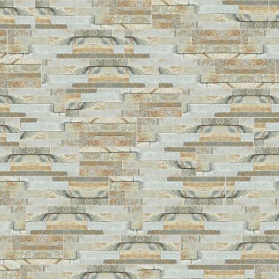 Qualis Ceramica Ledger Stone 6x24 Split Face - 6" x 24"