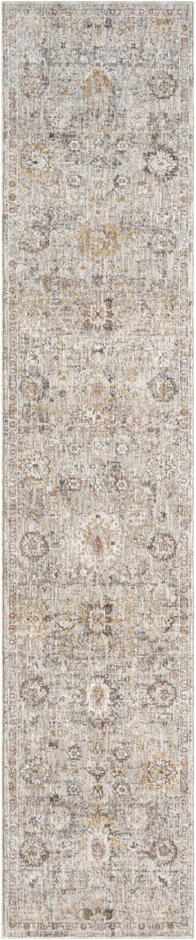 Nourison Home Nourison Heirloom Blend HBL05 3'11" x 5'10" Grey Vintage Indoor Rug - 2'2" x 10'