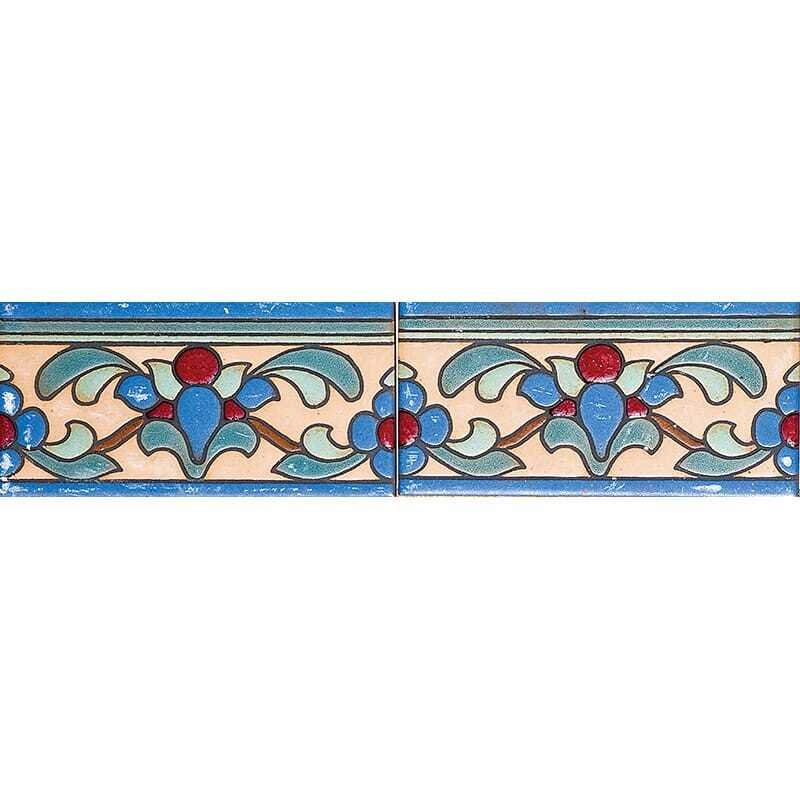 Marble Systems 1591 B Glazed Malibu Ceramic Border Tiles 3x6 - 1591 B