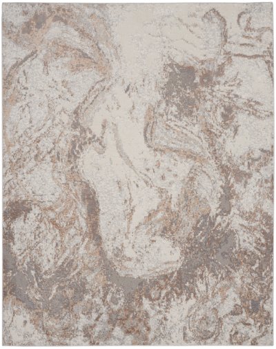 Nourison Home Nourison Elation ETN02 4' x 6' Ivory Grey Modern Indoor Rug - 7'10" x 9'10"
