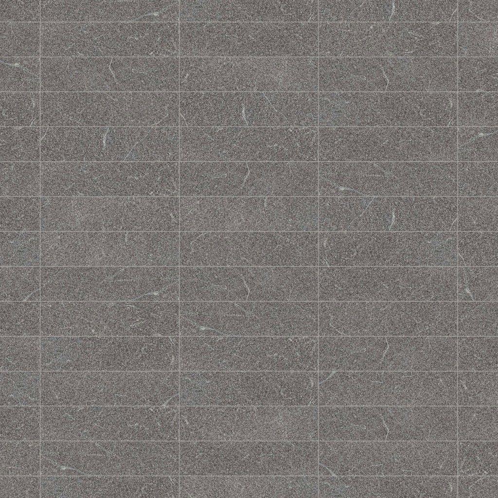 Marble Systems Iris Black Leather Plank Marble Tile 4x16 - Iris Black