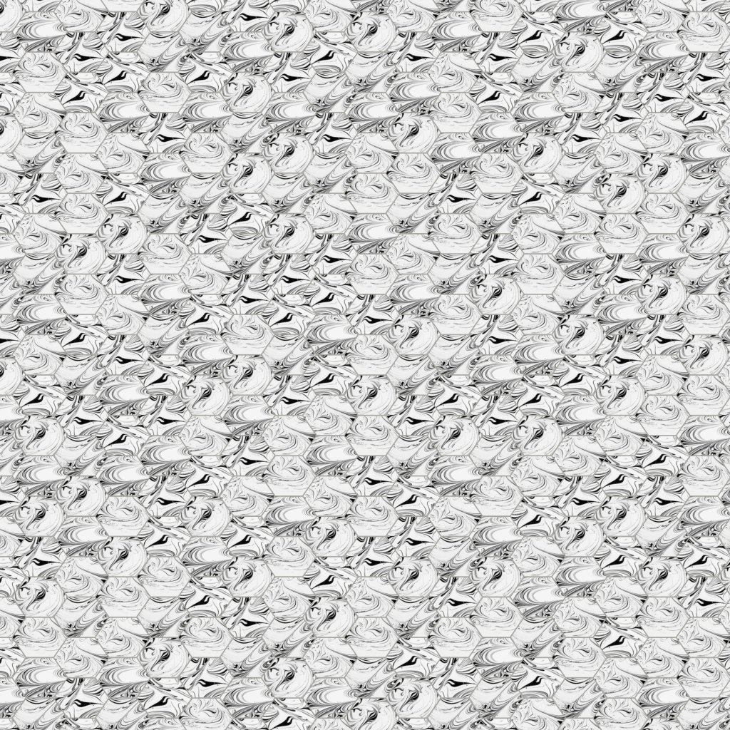 Marble Systems Haku Glossy Hexagon 5 Ceramic Tile 5 - Haku