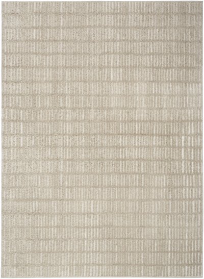Nourison Home Nourison Modern Comfort MNC03 2'2" x 10' Grey Ivory Scandinavian Indoor Rug - 5'3" x 7'