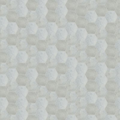 Qualis Ceramica Alma 5.5x6.3 Grey Hexagon - 5.5" x 6.3"