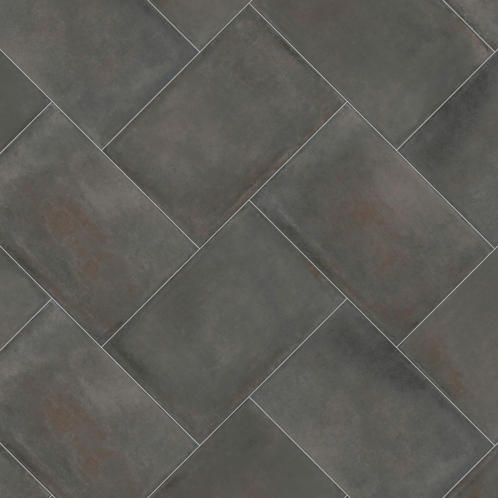 Qualis Ceramica Charleston Palms Steel 16X24F