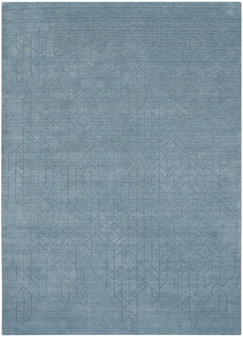 Nourison Home Nourison Alessia ALE01 8'6" x 11'6" Blue Modern Indoor Rug