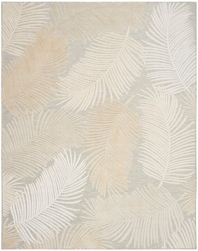 Nourison Home Nourison Suncoast SNC03 2' x 6' Grey Tropical Rug - 7'10" x 9'10"