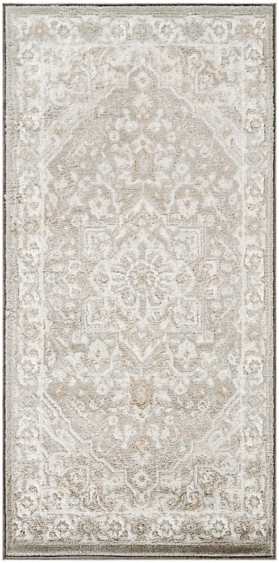 Nourison Home Nourison Dekor DEK08 5'3" x 7' Light Grey Vintage Indoor Rug - 2' x 4'