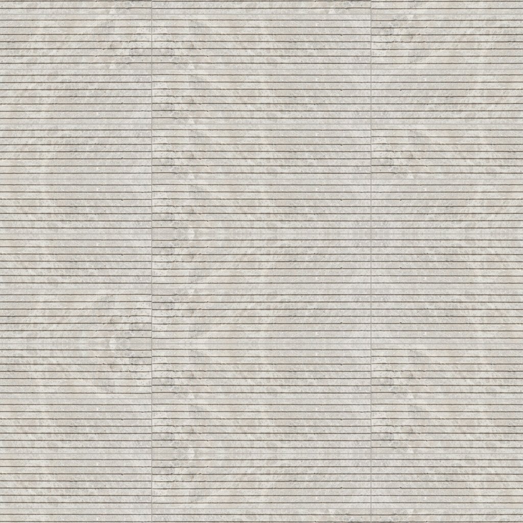 Marble Systems Silver Shadow Leather Ethan Marble Tile 6x24 - Silver Shadow