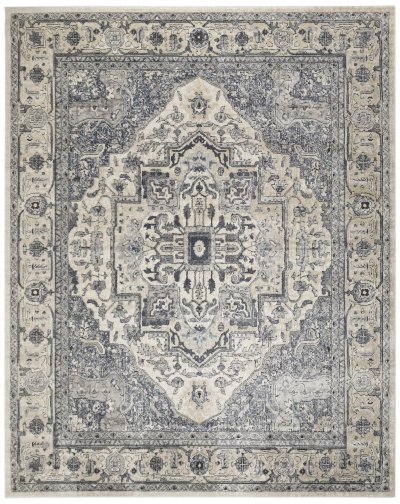 Nourison Home Nourison Concerto CNC18 2'2" x 7'6 Ivory Navy Vintage Indoor Rug - 7'10" x 9'10"