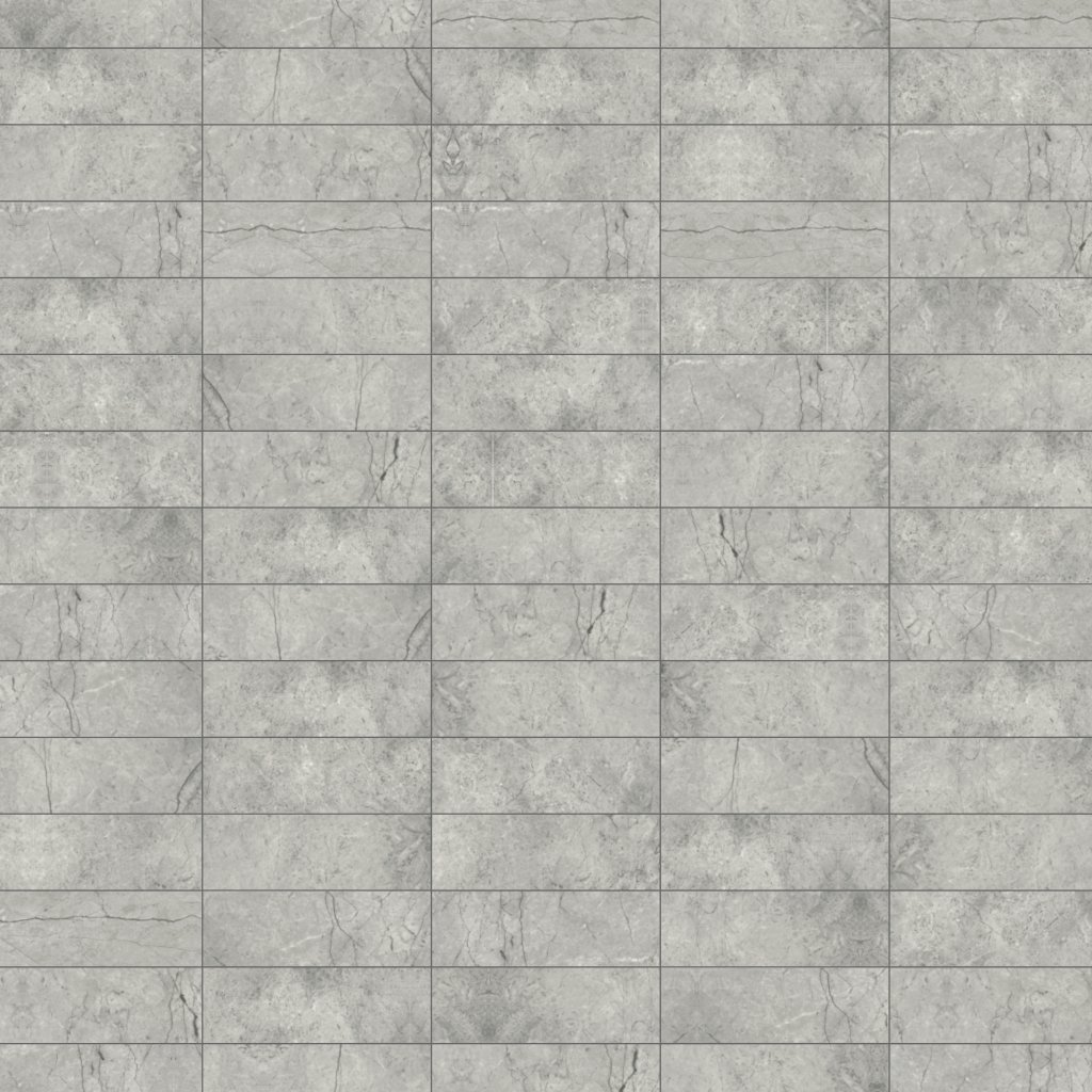Qualis Ceramica Luxury Roma Argento 4X12 Polished - Grey