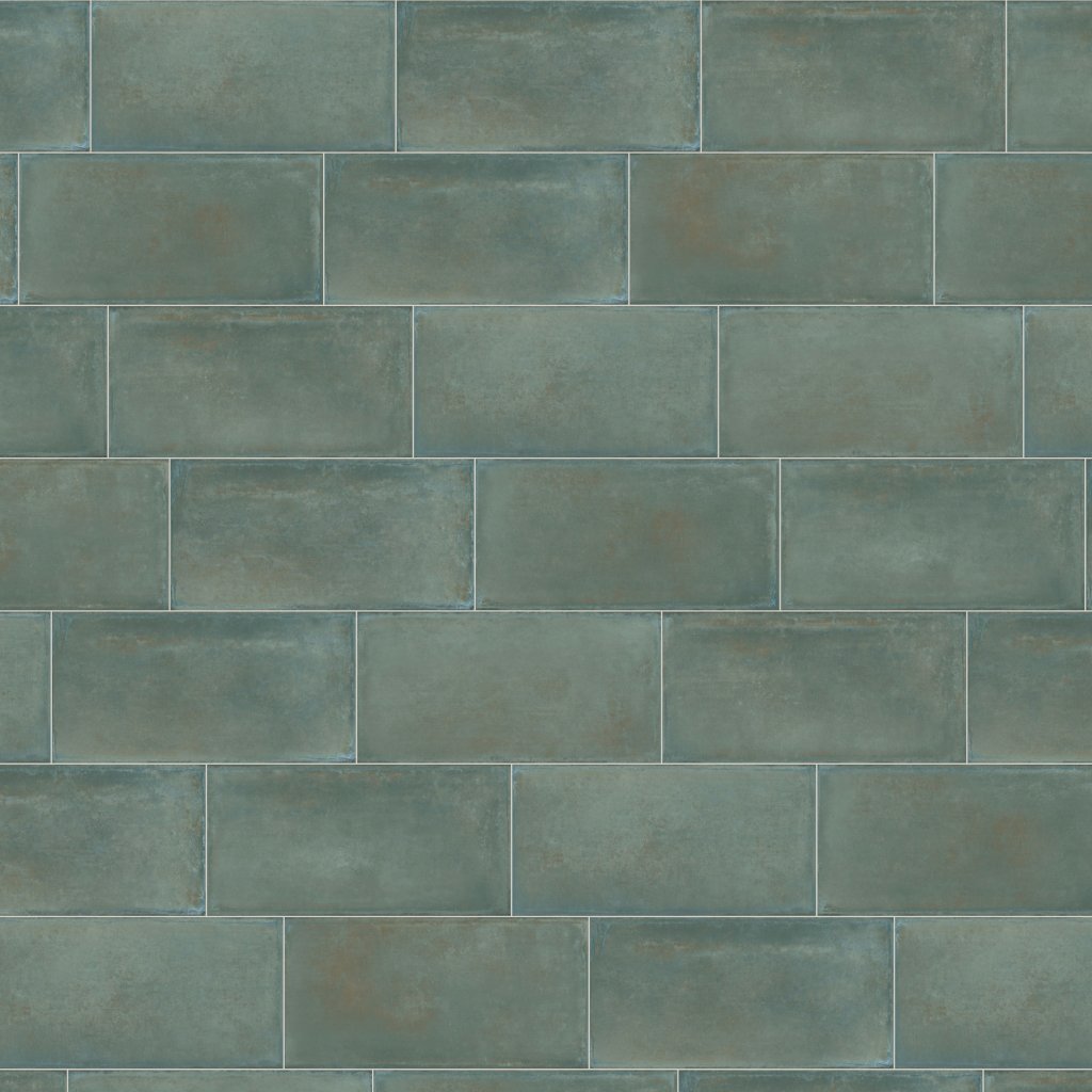 Qualis Ceramica Charleston Kiawah Green 8X16F - Green
