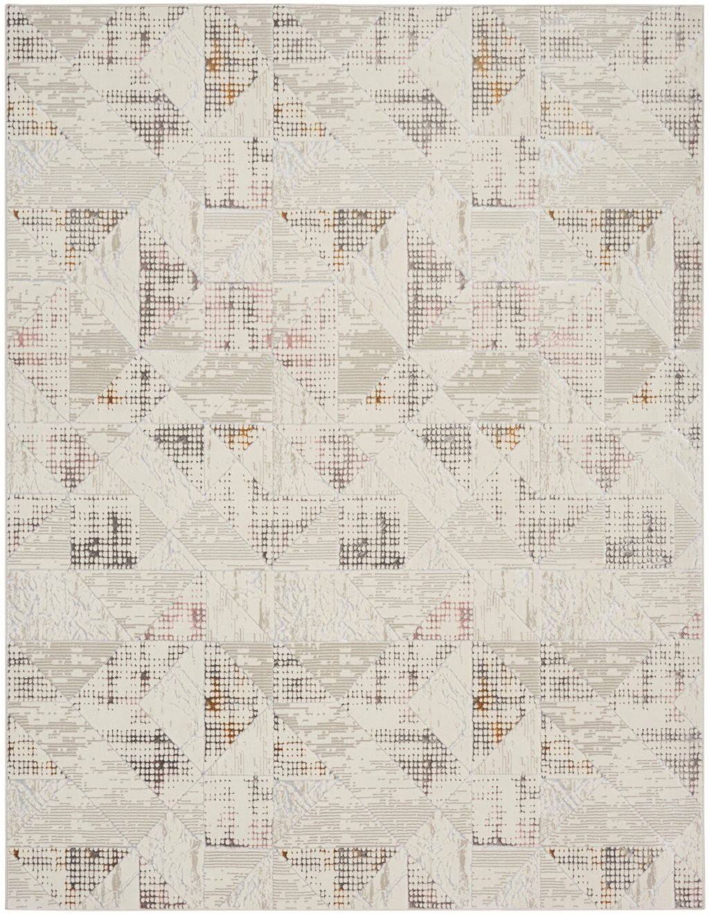 Nourison Home Nourison Glitz GLZ04 9' x 12' Ivory Multicolor Contemporary Indoor Rug