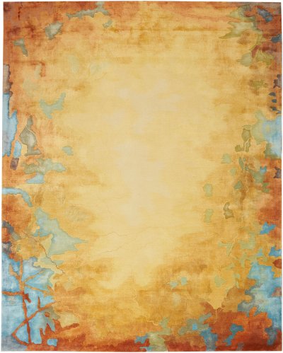Nourison Home Nourison Prismatic PRS29 9'9" x 13'9" Gold Multicolor Modern Indoor Rug - 3'9" x 5'9"