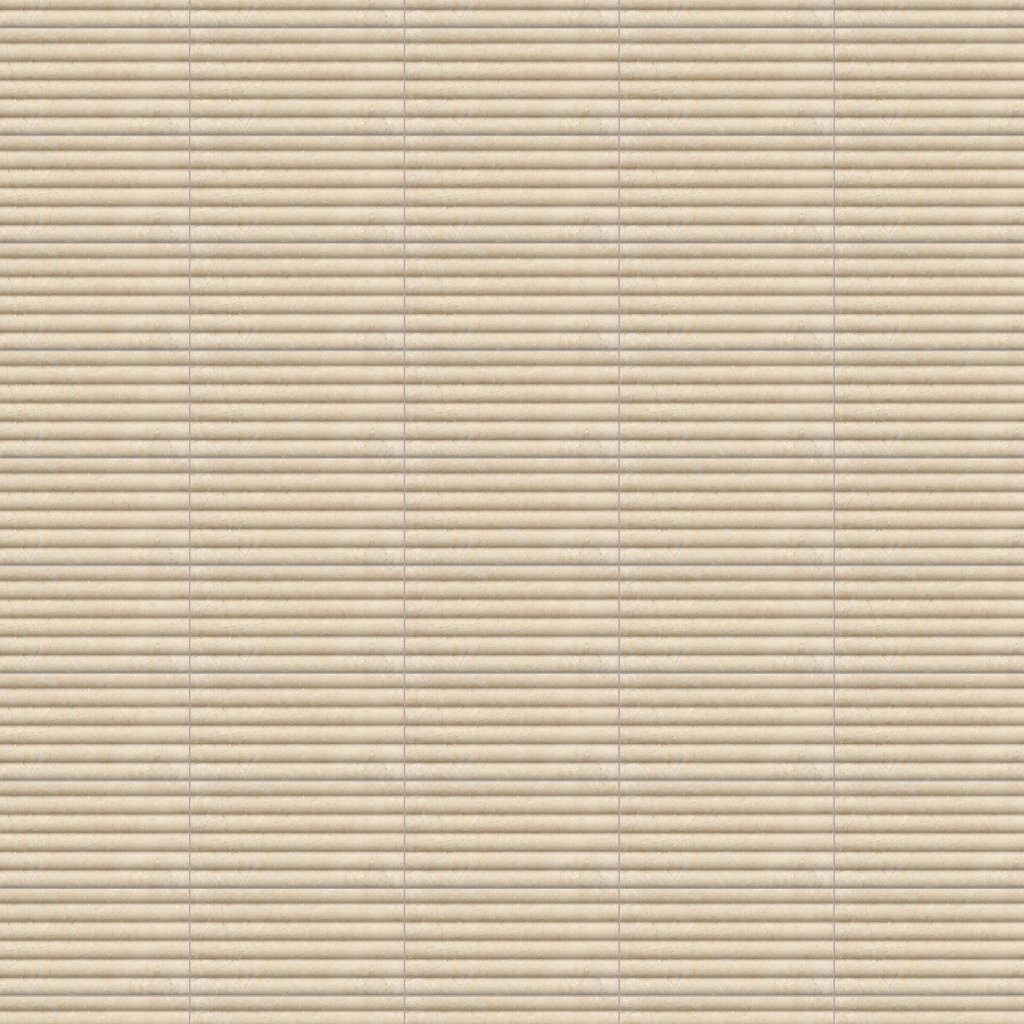 Marble Systems Diana Royal Honed Flute Trim Marble Accent Tiles 6x12 - Diana Royal