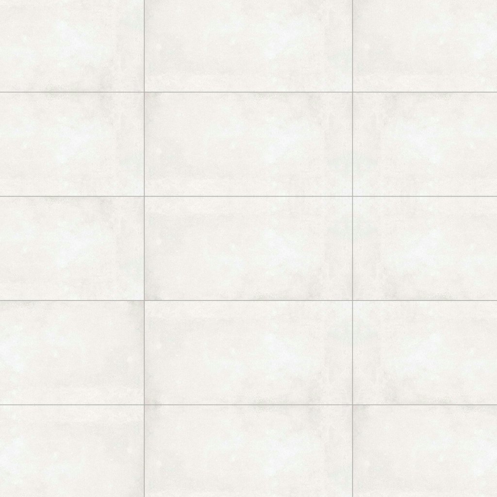 Marble Systems Miami White Honed Concrete Look Porcelain Tile 12x24 - Miami White