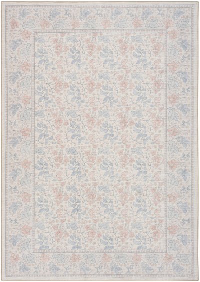 Nourison Home Nourison Botanical Washables BOT03 2' x 6' Ivory Multicolor Farmhouse Indoor Rug - 7'6" x 9'10"