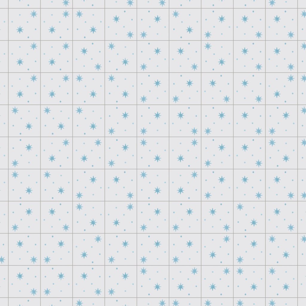Marble Systems Pure White, Ocean Glossy Serendipity Ceramic Tile 6x6 - Pure White, Ocean