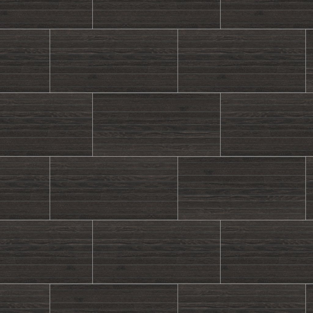 American Olean Debonair Estate - Ebony, Stacked, 1X24, Matte (DE09) - Ebony