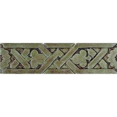 Marble Systems Ashbee B-8 Glazed Ceramic Border Tiles 1 1/2x6 - Ashbee B-8 - 1 1/2" x 6" x 3/8"
