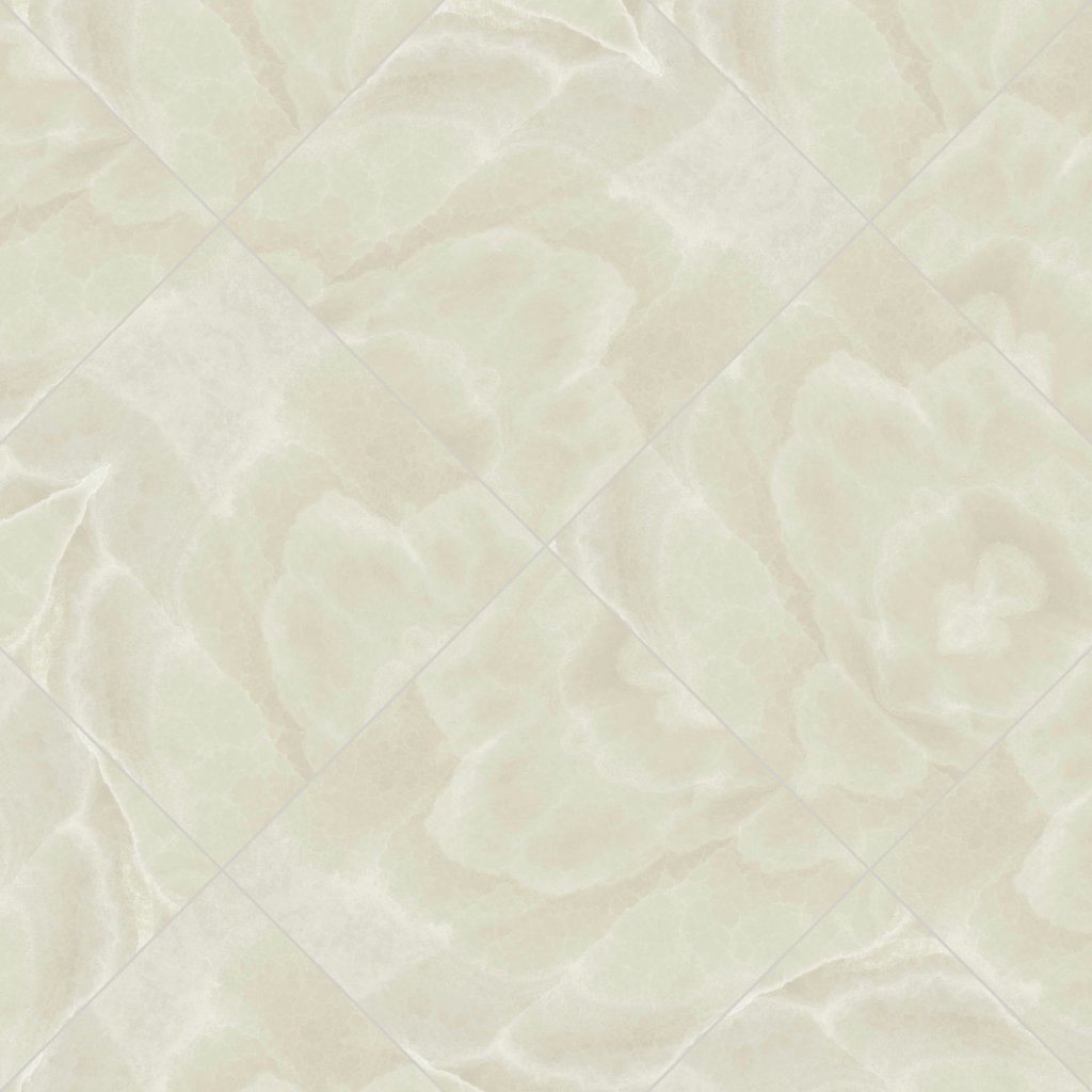 Qualis Ceramica Lustra 24x24 Onyx Crema Polished