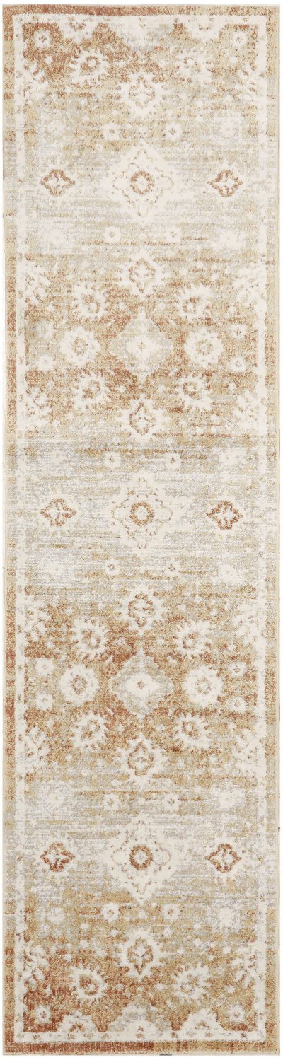 Nourison Home Nourison Astra Machine Washable ASW19 6'7" x 9' Copper Vintage Indoor Rug - 2'2" x 8'