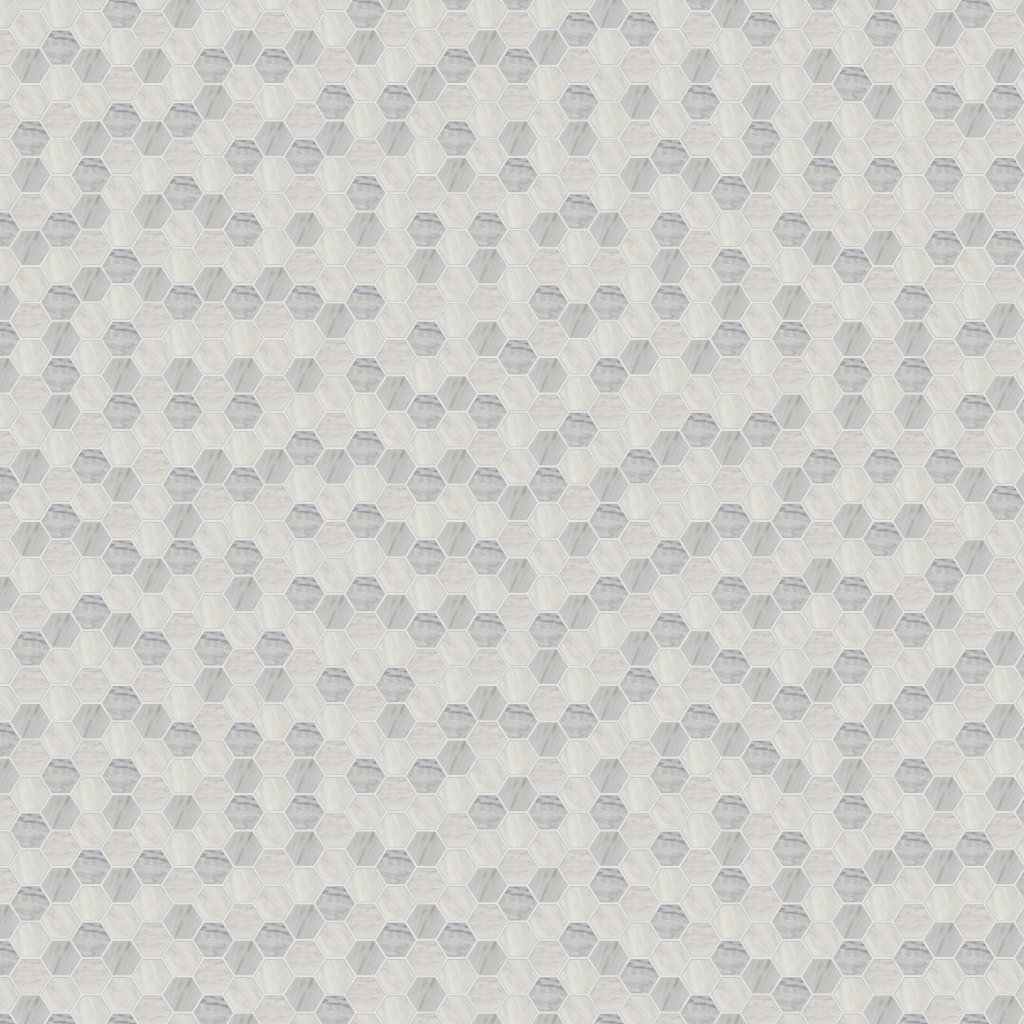 MSI Angora Polished 2" Hexagon Mosaic Tile - White-Warm