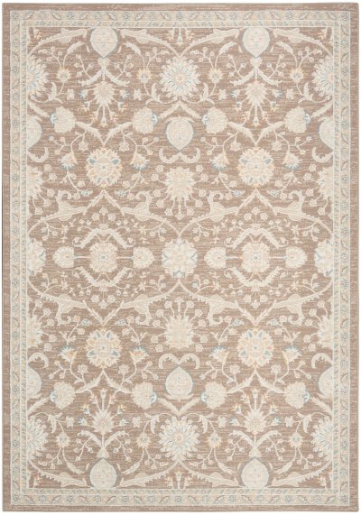Nourison Home Nourison Isla ISL01 7'10" x 9'10" Mocha Vintage Indoor Rug - 5'3" x 7'