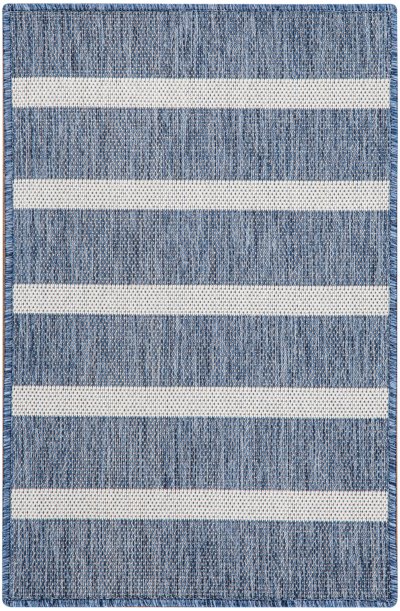 Nourison Home Nourison Positano POS03 10' x Square Navy Ivory Modern Rug - 3' x 5'