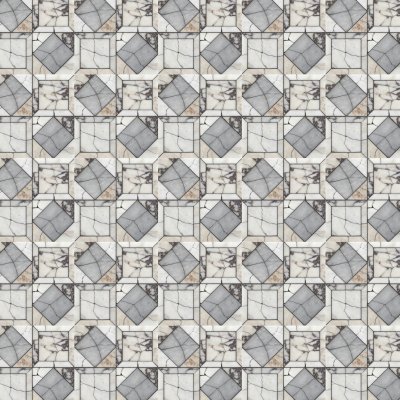 Marble Systems Calacatta Gold Royal, White Carrara, Calacatta Viola, Allure Honed Palazzo Marble Mosaic 12x12 - Allure - 12" x 12" x 3/8"
