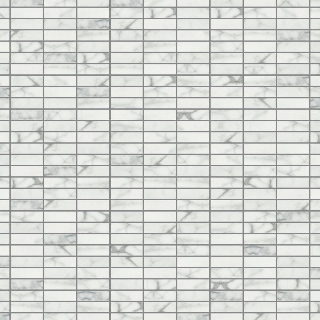 Emser Tile PARKVIEW POLISHED STACKED MOSAIC /-POR - White
