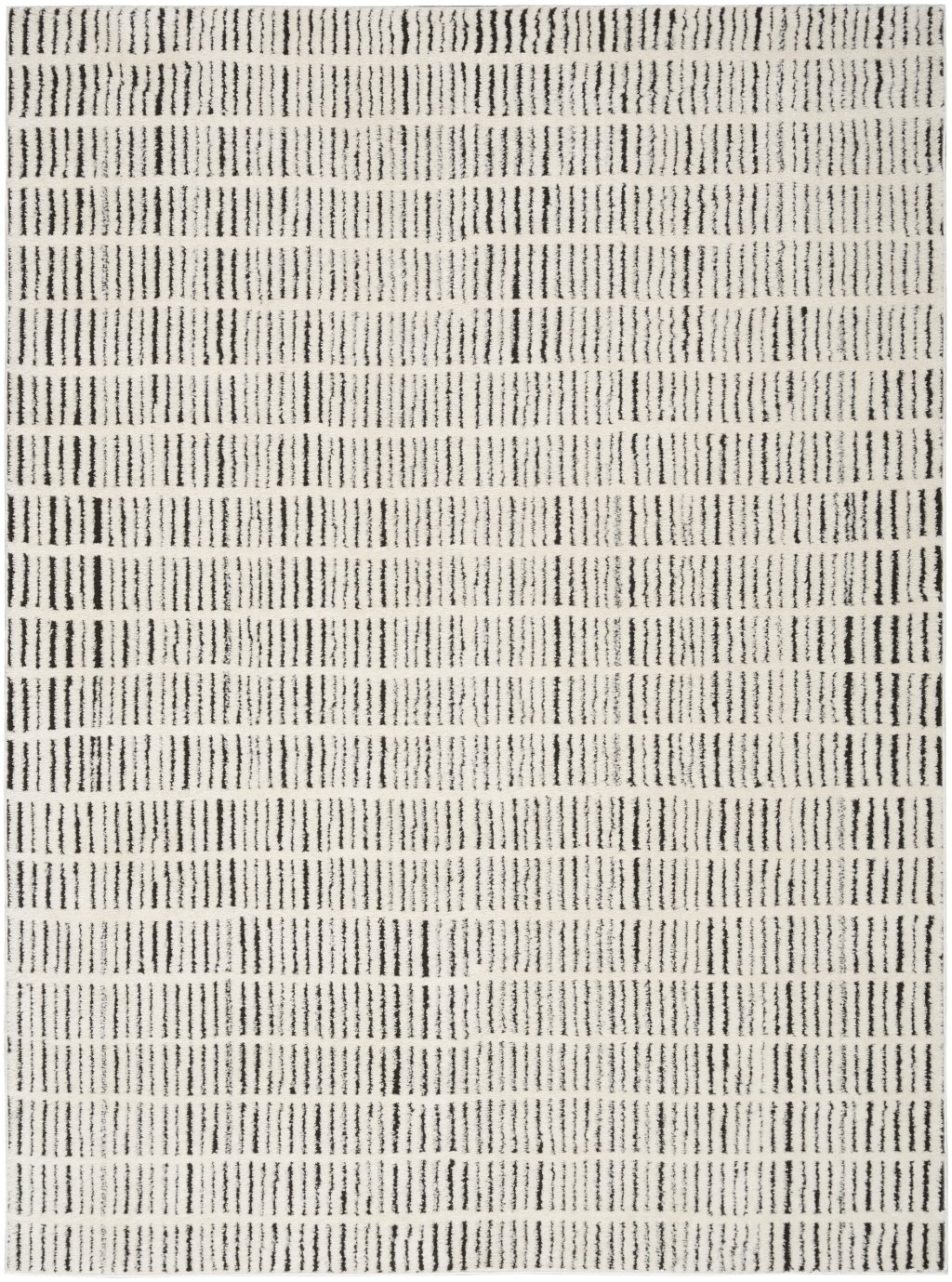 Nourison Home Nourison Modern Comfort MNC03 3'11" x 5'11" Ivory Black Scandinavian Indoor Rug