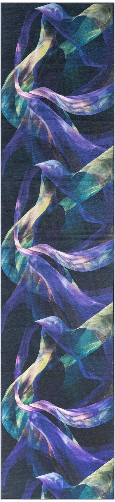 Nourison Home Nourison Nourison Washables NWB16 2'2" x 8' Blue Multicolor Modern Indoor Rug - 2'2" x 8'
