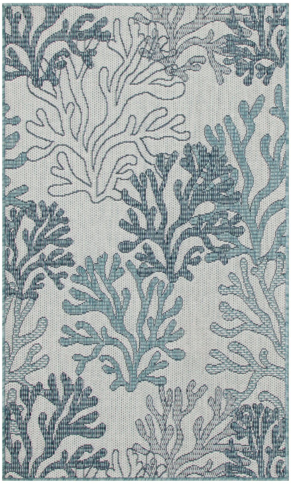 Nourison Home Nourison Garden Oasis GOA05 3' x 5' Blue Coastal, Nautical & Beach Rug